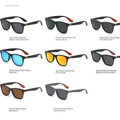 Polarized Sunglasses Unisex Rectangle Vintage Sunglasses Design Retro Sun Glasses Man Eyeglass Casual Goggles UV400 Eyewear