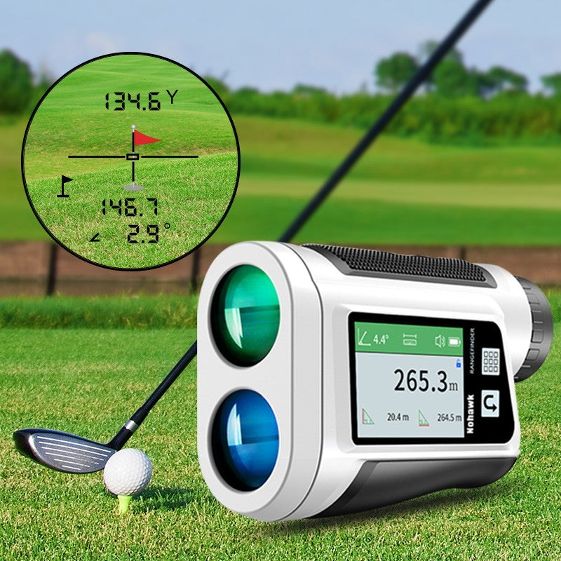 Telêmetro a laser multifuncional Nohawk para golfe com telemetria de inclinação e trava de bandeira para caça, construção, monocular