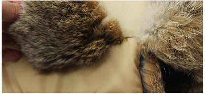 New Russia Winter Real fur Hat Men Outdoor Windproof Super Warm Real Rabbit Fur Bomber Hats Natural Soft Natural Rabbit Fur Caps