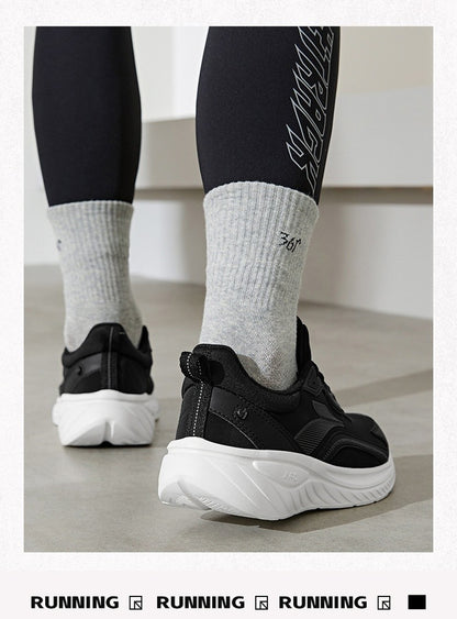 361 Degrees SoftFlow 3 Men's Running Shoes Autumn Leather Lightweight Shock-absorption Fitness Commuting Sneakers Male 672432232