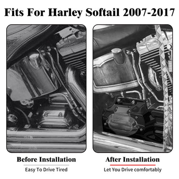 Engine Transmission Interface Cover For Harley Softail Fat Boy Deluxe Classic FLSTF 2007-2017 Standard Slim FXST FLS Motorcycle