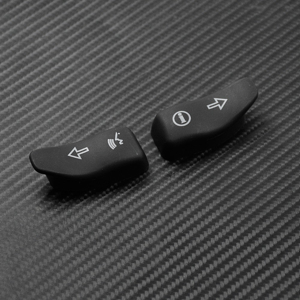 Motorcycle Turn Signal Extension Caps Black Extended Cover Switch Button For Harley Touring Electra Glide Road Glide FLHX 16-19