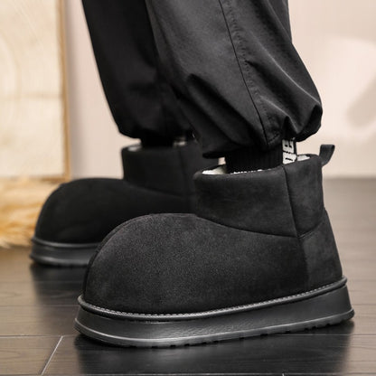 New Men's Fashionable Ankle Boots Autumn Winter Male Short Outdoor Footwear Versatile Walking Boots Men Winter Plush Snow Boots