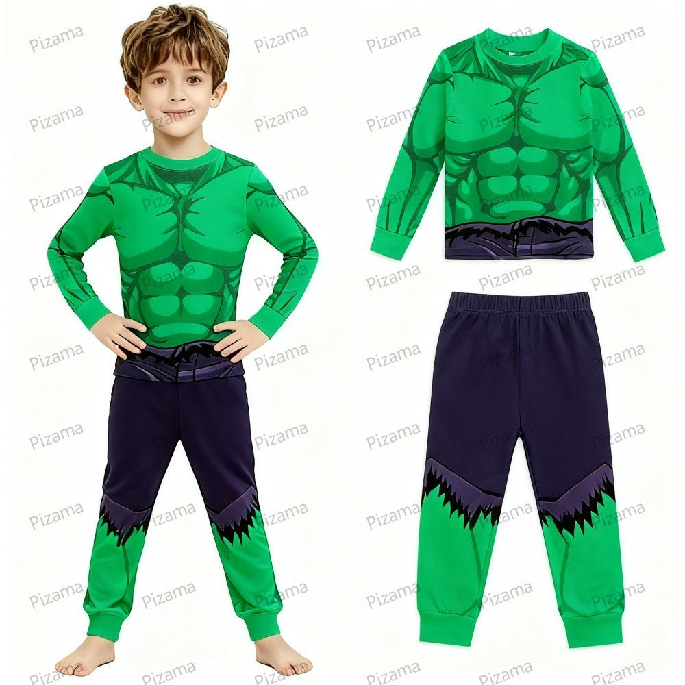 Autumn Winter 100 Cotton Full Sleeve Baby Minnie Mouse Pajamas Sets Children's Sleepwear Kids Pyjamas Pixar McQueen Kids Clothes