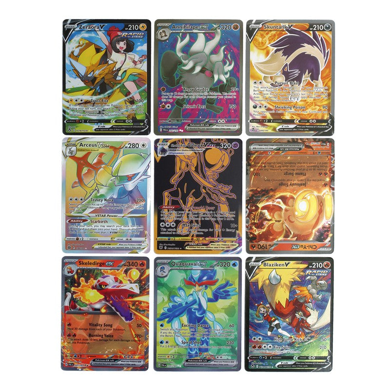 324/360Pcs/Set Pokémon Estrelas Cintilantes União de Equipes Escuridão Incendiária Sol Lua Evoluções Cartão Booster de Batalha de Negociação em Inglês