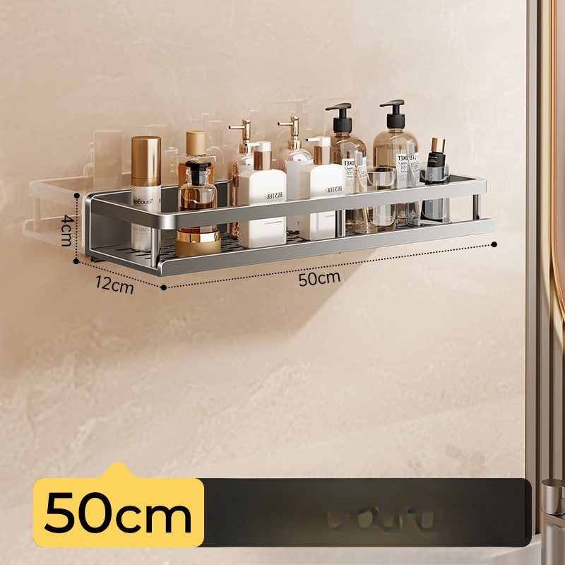 Toilet storage rack, non perforated washbasin, light luxury bathroom, wall mounted toilet, toilet wall storage rack