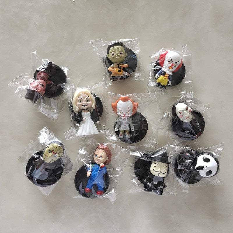 Os 10 Bonecos de Carro Halloween Mais Vendidos da 2ª Geração de O Estranho Mundo de Jack: Jack Esqueleto, Chucky e Corvo