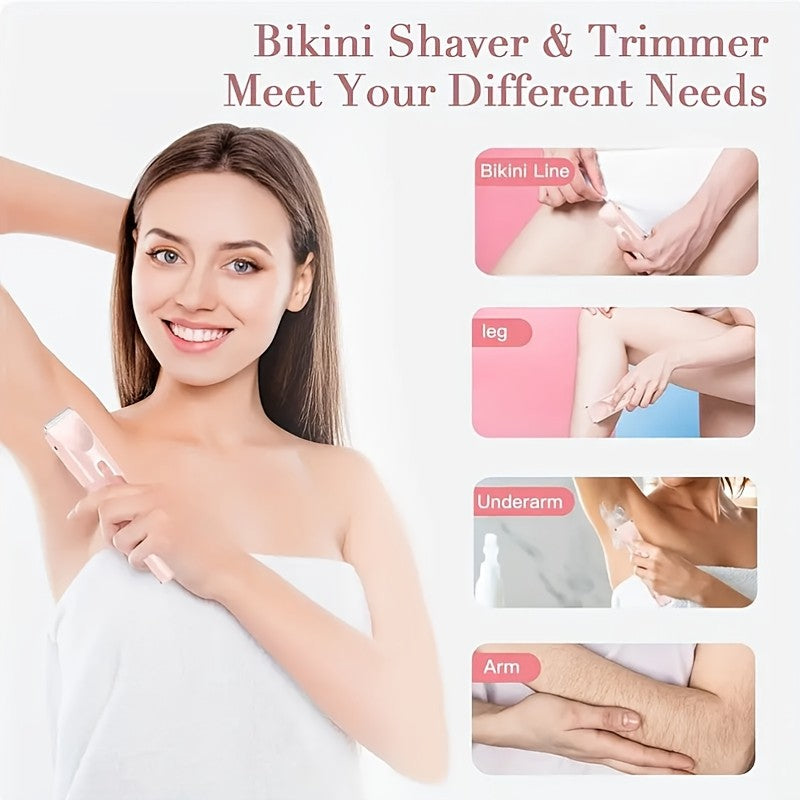 Hair Remover Women's Double Head Shaver Private Hair Trimmer Electric Shaver Women's Hair Remover Christmas Gift, Valentine's Da