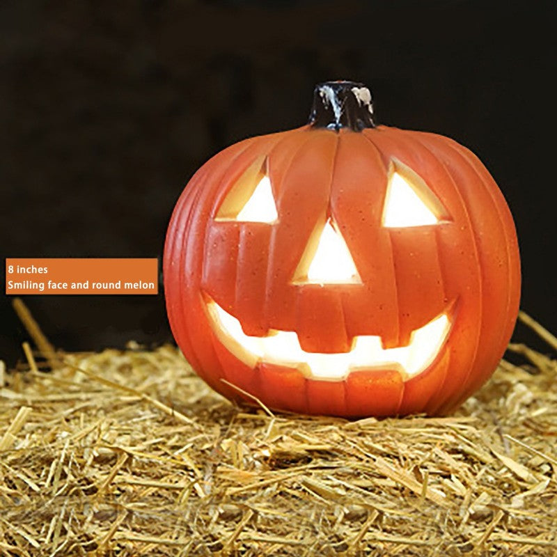 Spooky Halloween LED Pumpkin Lantern Illuminating Home Decor Bar Scene Setter Festive Decoration for Your Halloween Party