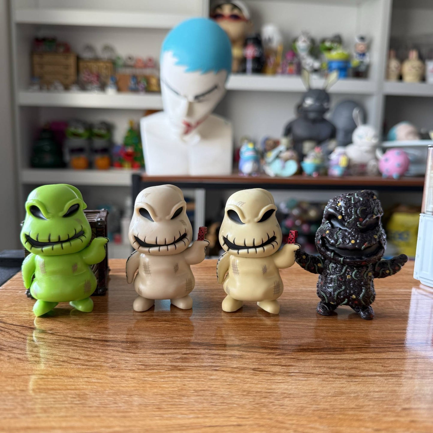 Disney The Nightmare Before Christmas Funny Oogie Boogie Action Figure Doll Toys Collectible Gifts for Kids Desktop Ornament