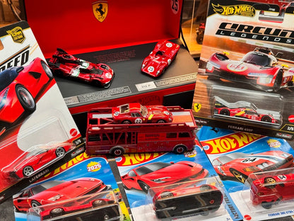 Hot Wheels Premium Ferrari Laferrari Raro Colecionável Carro Esportivo Modelo Sf90 Ferrari 365 Veículo de Brinquedo de Liga Fundido