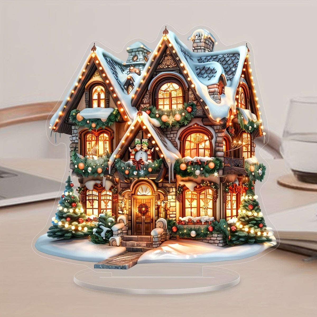 1 PCS of festival decoration, Christmas style, multi-functional desktop decoration for home,office andbedroom, unique gift idea