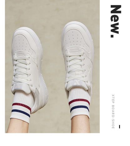 Tênis de Skate Xtep Masculino 2024 Verão Resistente ao Desgaste Sapatos de Skate Estáveis e Macios Tênis de Lazer ao Ar Livre 876319310029