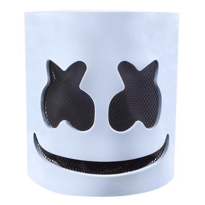 Fashion Luminous LED Mask DJ Costumes Accessories Glow Supplies Neon Light Marshmallow Mask For Music Festival Nightclub Dance