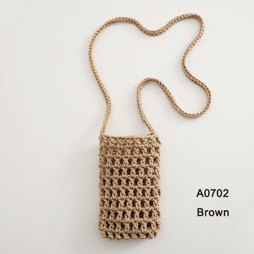 Handmade Crossbody Phone Purse - Openwork Shell Design Tote, Handmade Crossbody Phone Purse,Crochet Beach Bag