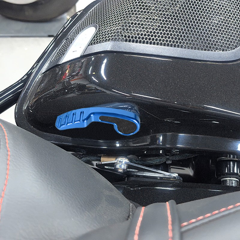 Para Harley Touring Road/Street Glide FLHR FLHTK 2014-2023 Kit de Travas de Alforje de Fibra de Carbono Levantador de Travas de Alforje