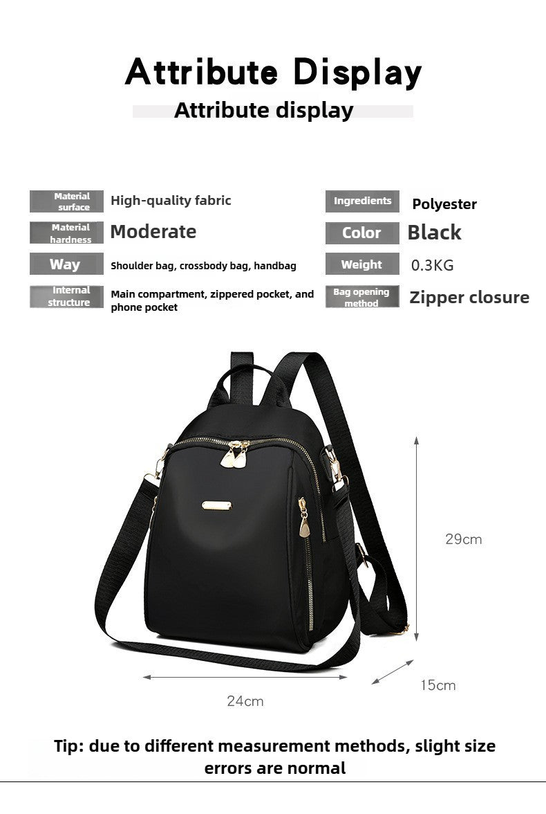 A stylish new women's backpack with a high-end feel, a casual outdoor travel small backpack and a fashionable commuting hand bag