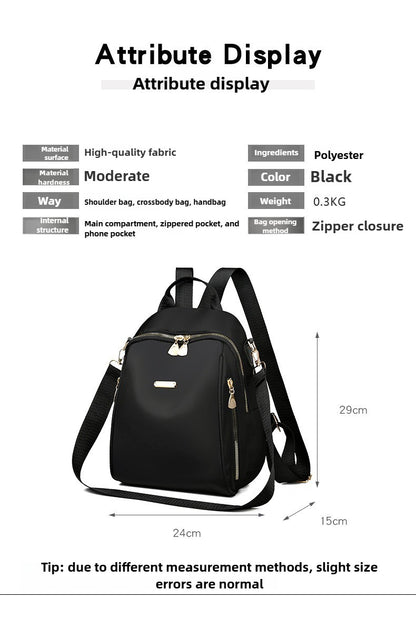 A stylish new women's backpack with a high-end feel, a casual outdoor travel small backpack and a fashionable commuting hand bag