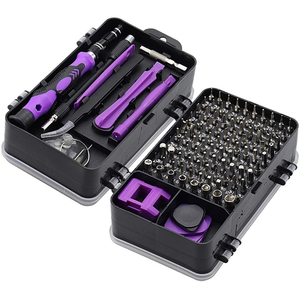 Kit de Chaves de Precisão 115 em 1, Bits Magnéticos com Estojo, Bits para Parafusadeira de Impacto para iPhone, Óculos, Eletrônicos, 3 unidades/pacote