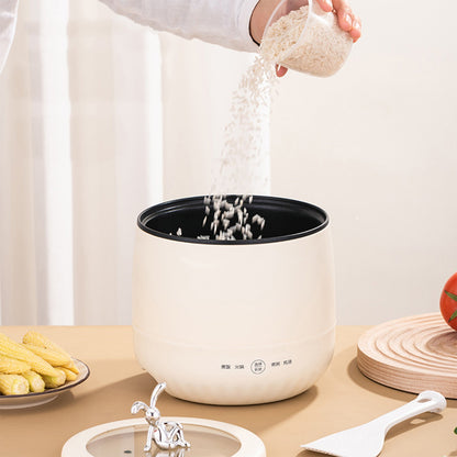 Panela de Arroz Elétrica Inteligente Mini 1.8L Antiaderente Compacta Eletrodoméstico para Arroz, Grãos, Sopas, Mingaus e Ensopados