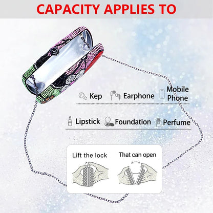 Women Multi Flower Rhinestone Clutches Luxury Diamond Wedding Purse Crystal Dinner Handbags Designer Party Stones Minaudere Bags