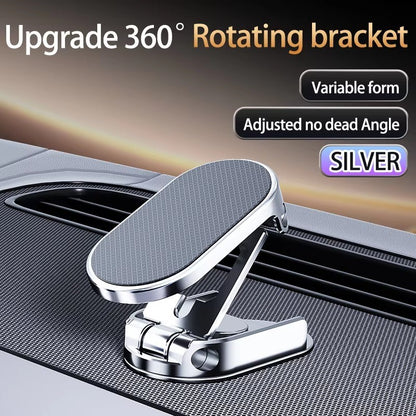 360° Rotation Magnetic Car Phone Holder Dashboard GPS Foldable Cell Phone Stand Mount For All Smartphones Universal Auto Bracket