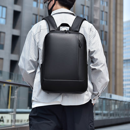 Fashionable and simple backpack, men's business laptop bag, large capacity, splash-proof, suitable for daily commuting, travel