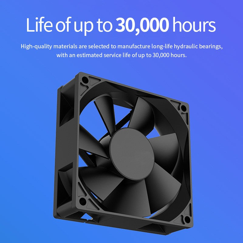 TEUCER 120mmx120mmx25mm 80mmx80mmx25mm 5V USB Exhaust Cooling Fan with Metal Mesh Foot Mat for Router TV Set-top Box Cooling