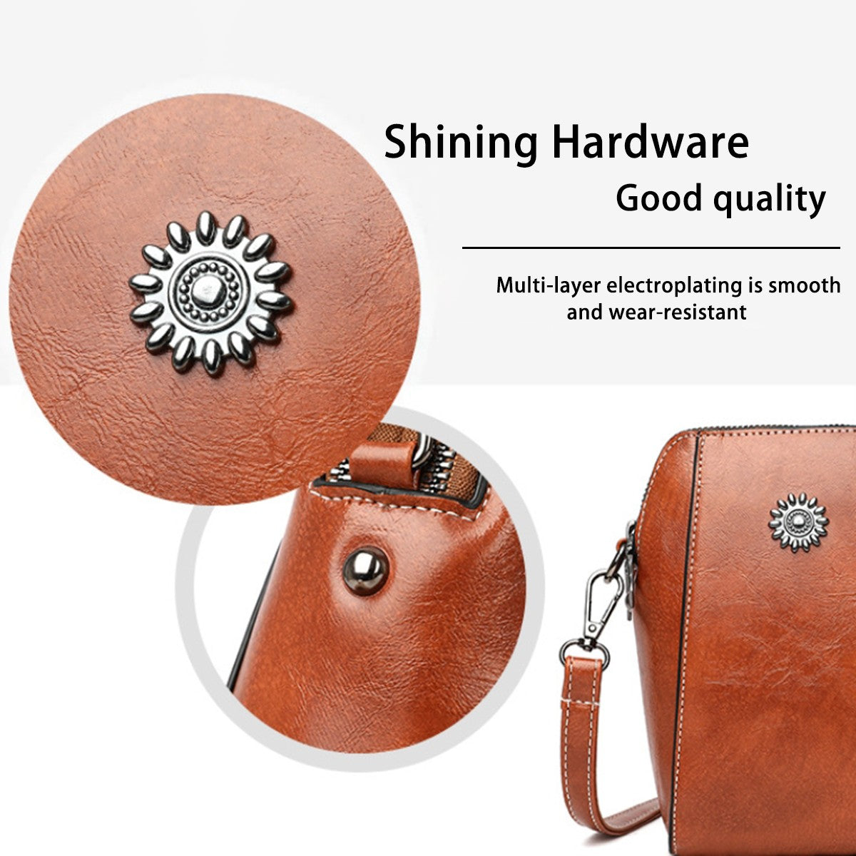 Ladies' fashionable soft leather single-shoulder bag, trendy vertical design crossbody bag, portable phone storage bag