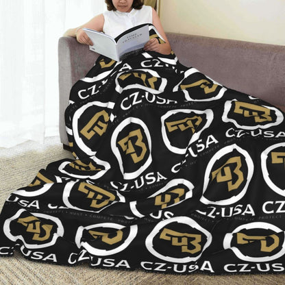 Ceska Zbrojovka CZ Blankets Flannel Sofa Throw Blanket Multi-function for Couch Bedding Outdoor Throws Bedspread Quilt