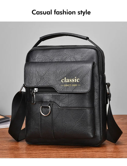 Men Crossbody Bag Men Shoulder Bags Zippers Handbags Large Capacity Artificial Leather Bag For Male Messenger Tote Bags bolsa