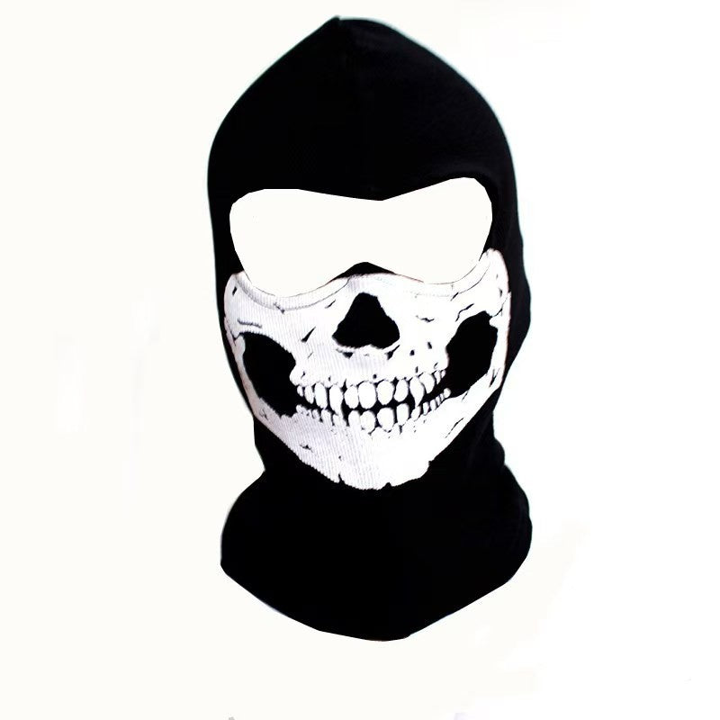 Halloween new mask Black Mask Balaclava Beanies Hats Men Ghost Skull Full Face Warmly Mask Hood Beanie Ggorros Hombre Casquette