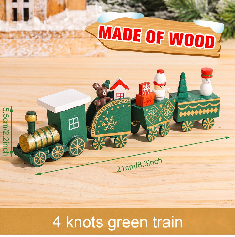 Wooden/Plastic Train Christmas Ornament Merry Christmas Decoration For Home 2025 Xmas Gifts Noel Natal Navidad New Year 2026