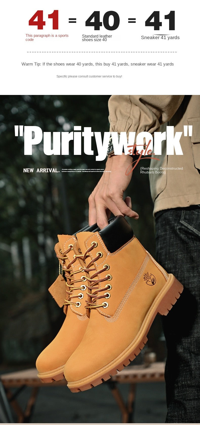 Boots Men High Top Boots High Quality Women Leather Shoes Fashion Outdoor Sneakers Men Lace Up Non-Slip Ankle Boots for Couple