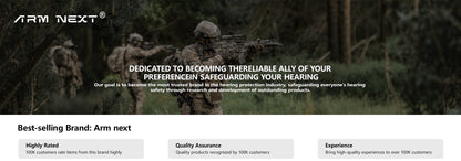 GEN 6 Tactical Headset Hunting Shooting Noise Reduction Headset for OPS Core ARC and Wendy M-LOK Helmet Head Mounted 2 in 1