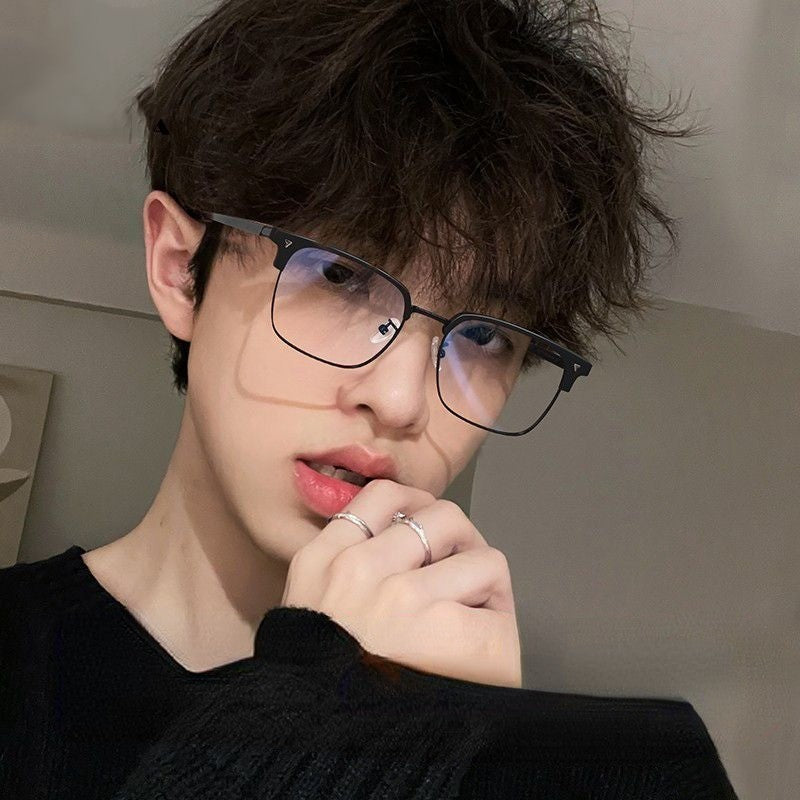 Metal Frame Myopia Glasses Men Women Blue Light Blocking Computer Eyewear Unisex Near Sight Eyeglasses Diopter 0 To -4.0 ????