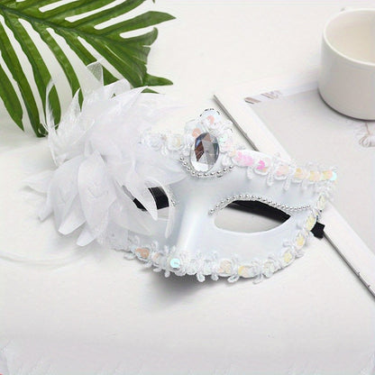 1pc Elevate Your Look with A Stunning Lily Masquerade Mask for Your Next Party or Prom!