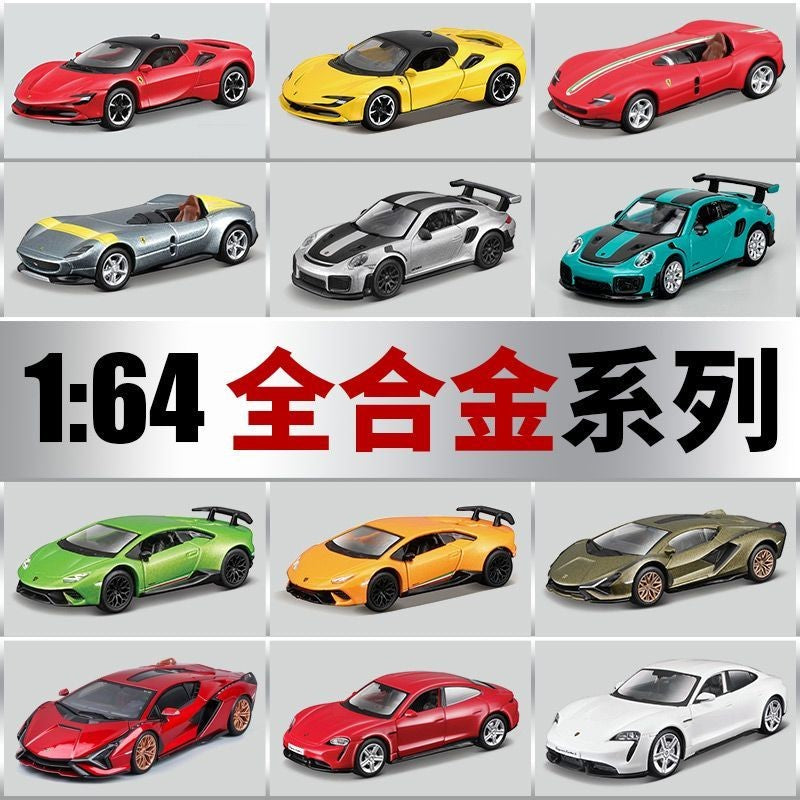 Maisto 1:64 Modelos de Carros Esportivos de Liga Ferrari Lamborghini Porsche Brinquedos de Metal Fundido para Coleção de Meninos