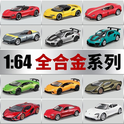 Maisto 1:64 Modelos de Carros Esportivos de Liga Ferrari Lamborghini Porsche Brinquedos de Metal Fundido para Coleção de Meninos