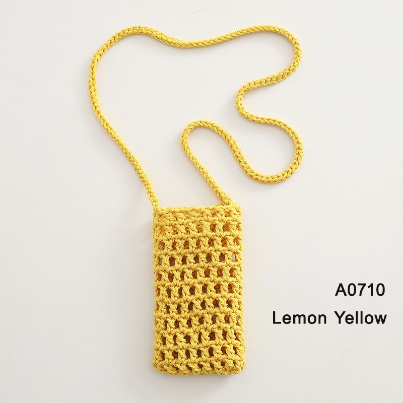 Handmade Crossbody Phone Purse - Openwork Shell Design Tote, Handmade Crossbody Phone Purse,Crochet Beach Bag