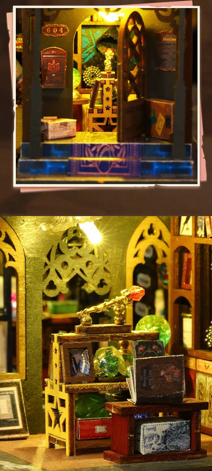 2014 New DIY Big Doll House Wooden Case Miniature Furniture Dollhouse Toys for Children Birthday Gifts