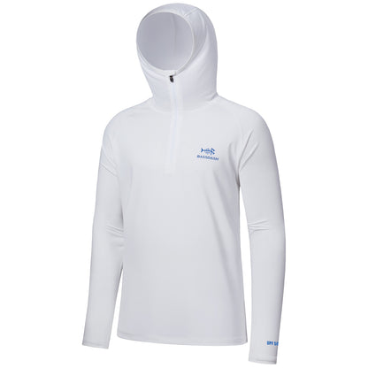 Camisa de Pesca Masculina BASSDASH com Zíper 1/4 UPF 50+ Secagem Rápida Manga Longa Proteção Solar FS24M