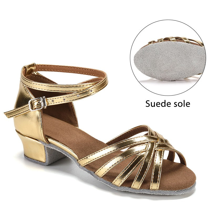 Girls Dance Shoes Kids Child Girl's Ballroom Latin Dance Shoes for Women Modern Jazz Dancing Shoes Training Shoes Salsa Sandals