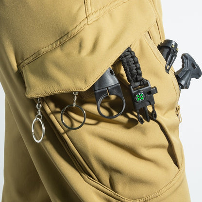 Tactical Military Men Winter Autumn Fleece Waterproof Cargo Pants Hiking Camping Softshell Climbing Casual Warm Combat Trousers