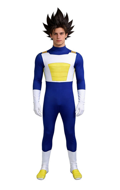 Halloween Vegeta Cos Jumpsuit Game Character Cosplay Bodysuit Halloween Party Costume Adult Fancy Dress Outfit Cosplay Uniform