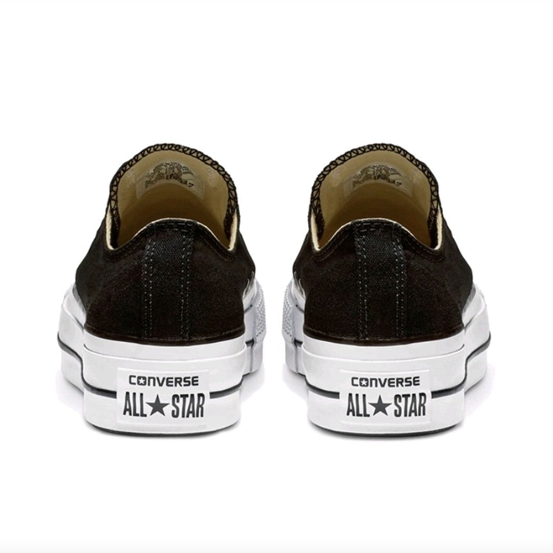 Converse All Star Lift Women's Skateboarding Shoes, Breathable, Classic Style, Chunky Sole Sneakers, Black