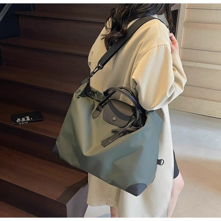 Women's Yoga Fitness Bag Short Trip Travel Bag Waterproof Soft Large Capacity