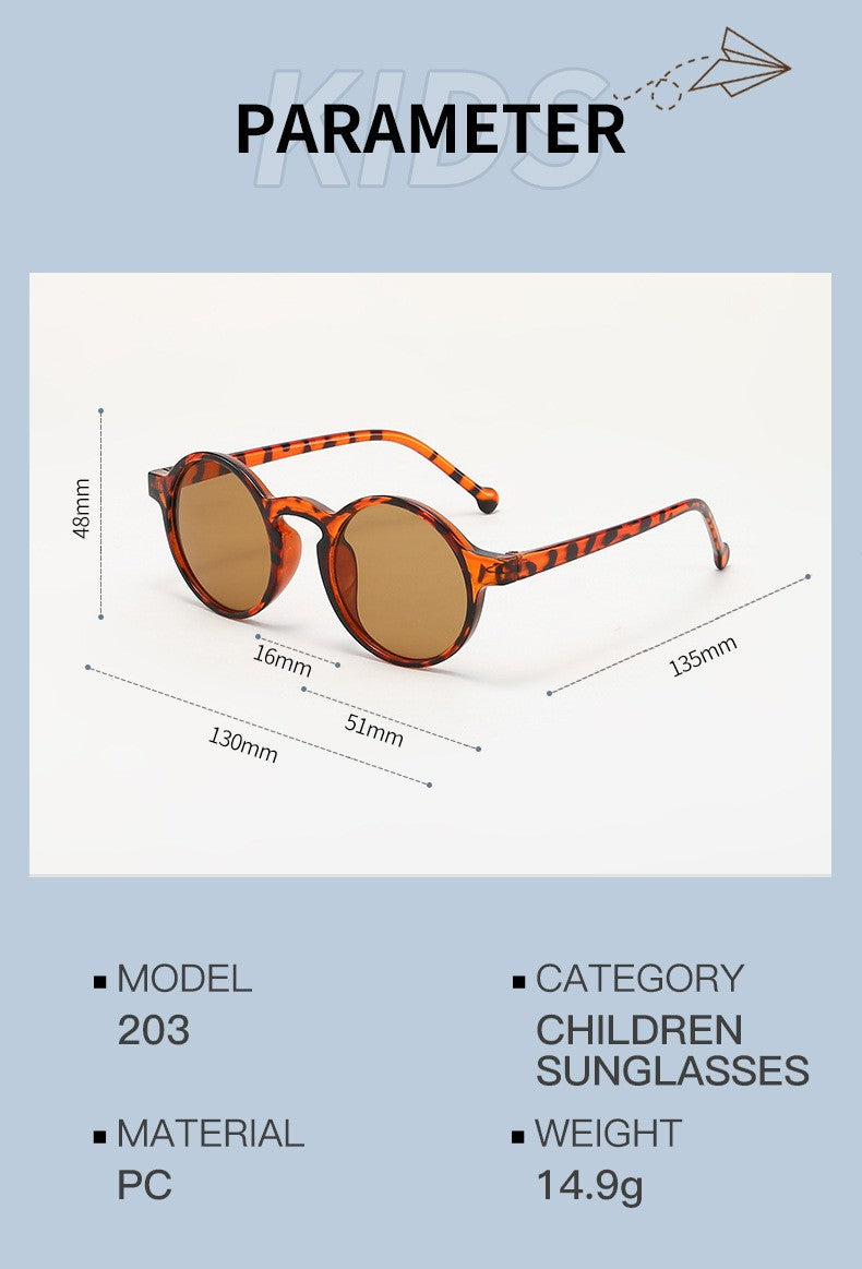 3PCS  Fashion  Glasses Trendy Running Volume Personalized UV400 Resistant Children's Sunglasses
