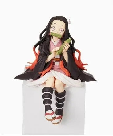 10-15cm Anime Demon Slayer Figura Kamado Tanjirou Nezuko Sentado Posição Action Figure PVC Modelo Boneca Coleção Brinquedo Presente