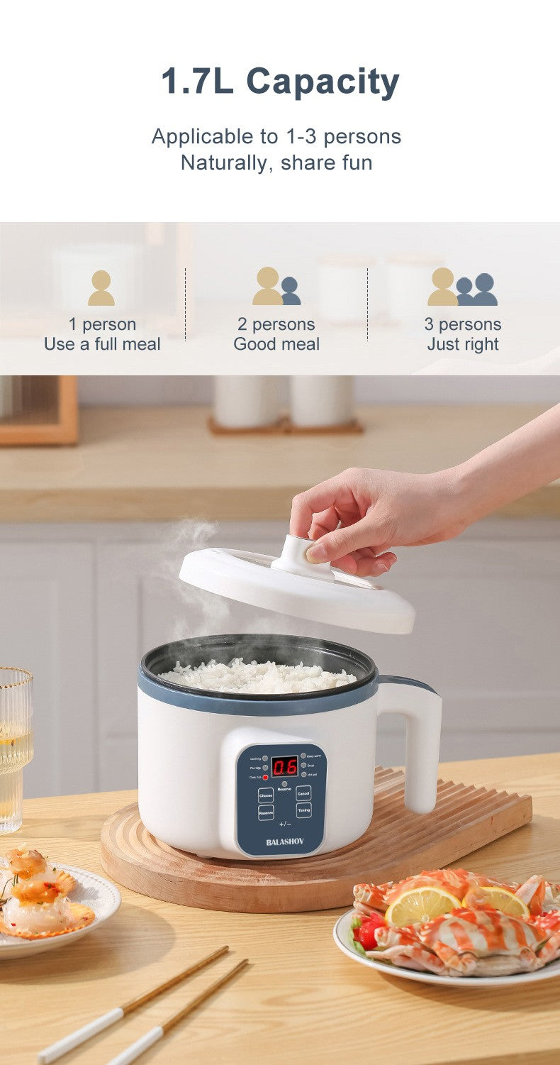 Panela Elétrica de Arroz Multicooker Multifuncional Panela de Sopa Mini Hotpot Eletrodomésticos de Cozinha Ofertas para 1-2 Pessoas